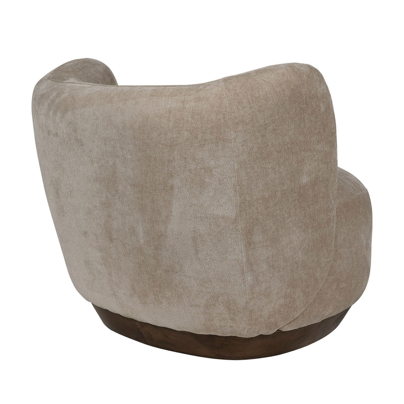 Cozy Modern Tulip Blossom Upholstered Accent Chair
