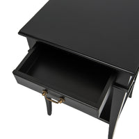 Hamptons Coastal Cross Bedside Table with Pull Out Shelf