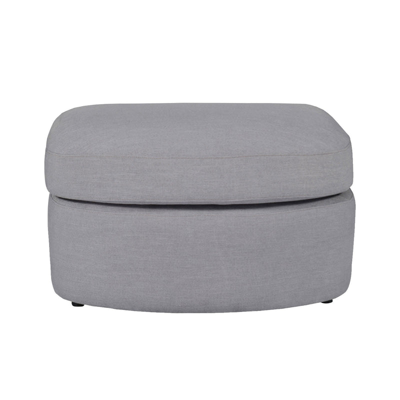 Contemporary Modern Austin Linen Foot Stool Ottoman