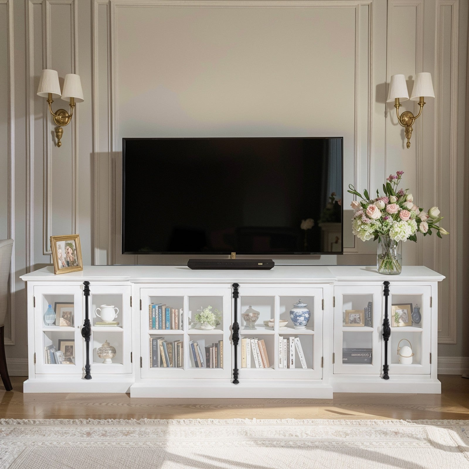 French Provincial Entertainment Center Shellcrest French Country