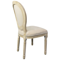 French Provincial Louis Set of 2 Upholstered Dining Chairs