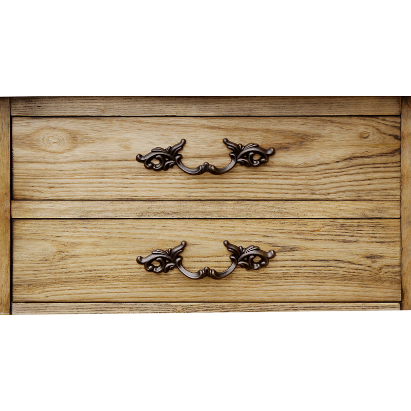 French Provincial Provence 2 Drawer Bedside Lamp Table