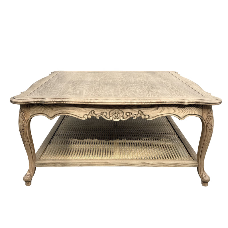 French Provincial Louis Square Coffee & Tea Table