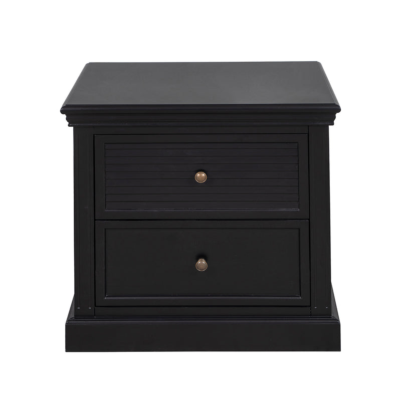 Hamptons Coastal Seaside 2 Drawer Bedside Table(Upgraded Height)