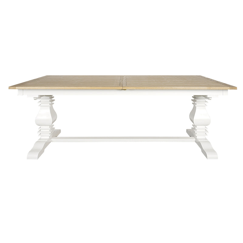 Hamptons Chateau 220-320cm Extendable Rectangular Trestle Dining Table