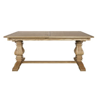 Classic Hamptons Natural Ash Extendable Pedestal Dining Table 180–260cm( Starting 6-8 seater)