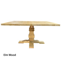 French Provincial Chateau Pedestal Square Dining Table