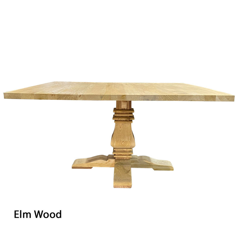 French Provincial Chateau Pedestal Square Dining Table