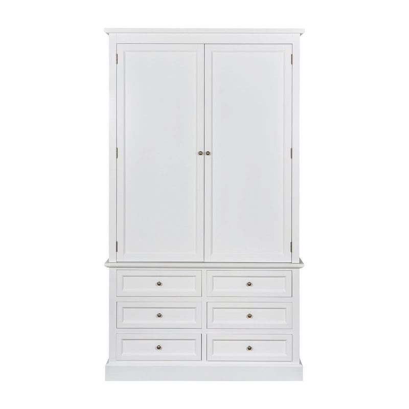 Hamptons Halifax 6 Drawer Wardrobe