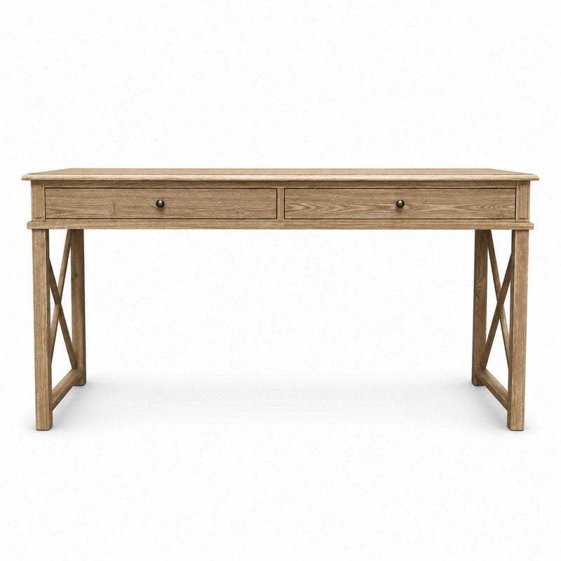 Hamptons Halifax Side Cross Console Hall Table / Study Desk
