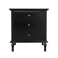 Hamptons Heritage 3 Drawer Bedside Lamp Table