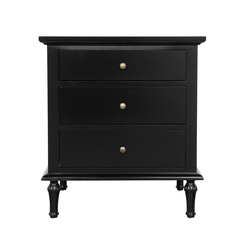 Hamptons Heritage 3 Drawer Bedside Lamp Table