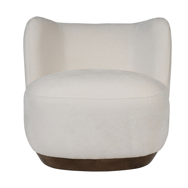 Cozy Modern Tulip Blossom Upholstered Accent Chair