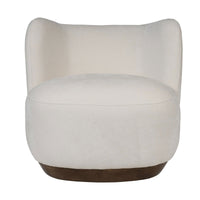 Cozy Modern Tulip Blossom Swivel Upholstered Accent Chair