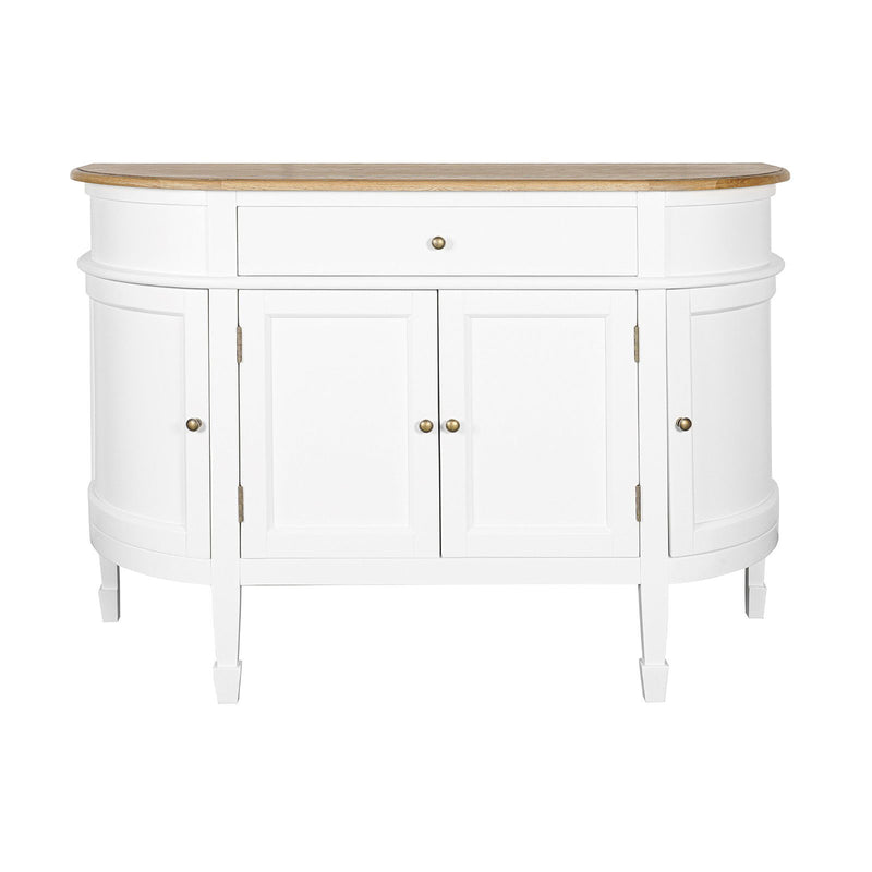 Hamptons Coastal Curve Sideboard Buffet & Ash Top Console Cabinet