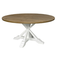 Hamptons Sorrento Round Trestle Dining Table