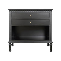 Hamptons Halifax Two Drawers Bedside Table