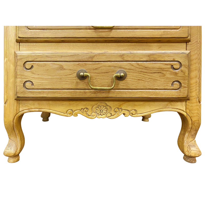 French Provincial Louis 6 Drawer Tallboy Cabinet