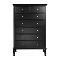 Hamptons Heritage / Providence  7 -Drawer Tallboy Dresser with Classic Turned Legs