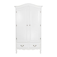 French Provincial Louis 2 Drawer Wardrobe