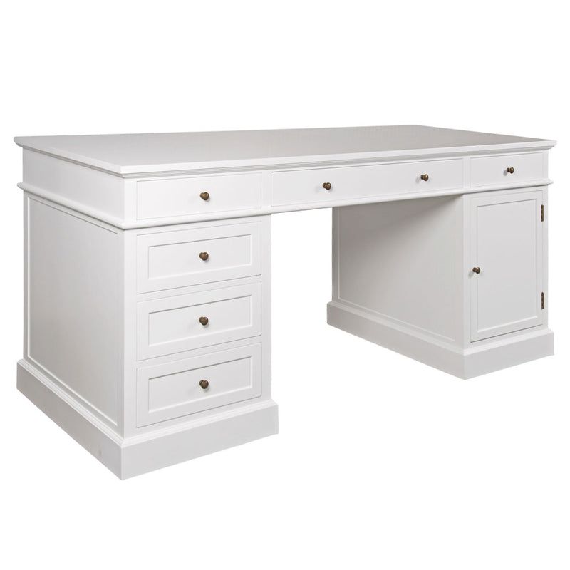 Hamptons Halifax 180cm Timber Executive Desk