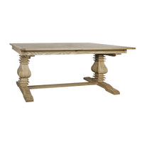 Classic Hamptons Natural Ash Extendable Pedestal Dining Table 180–260cm( Starting 6-8 seater)