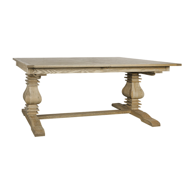 Classic Hamptons Natural Ash Extendable Pedestal Dining Table 180–260cm( Starting 6-8 seater)