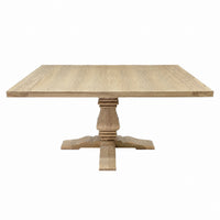 French Provincial Chateau Pedestal Square Dining Table