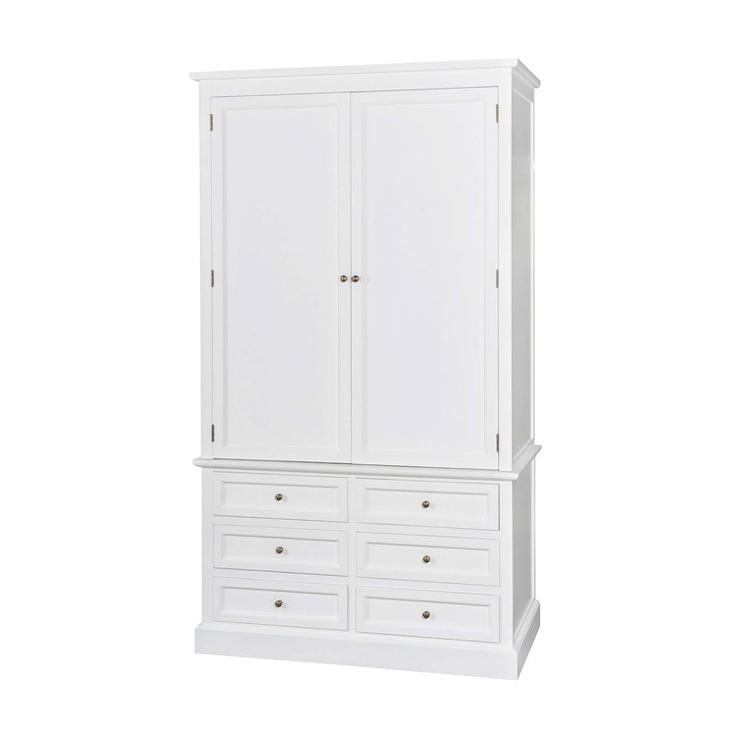 Hamptons Halifax 6 Drawer Wardrobe