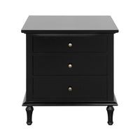 Hamptons Heritage 3 Drawer Bedside Lamp Table