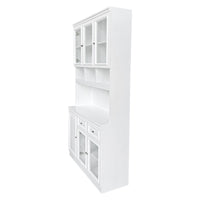 Hamptons Halifax Kitchen Pantry Glass Display Buffet and Wine Cabinet