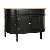 Hamptons Coastal Curve Sideboard Buffet & Ash Top Console Cabinet