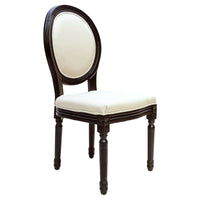 French Provincial Louis Set of 2 Upholstered Dining Chairs