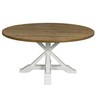 Hamptons Sorrento Round Trestle Dining Table