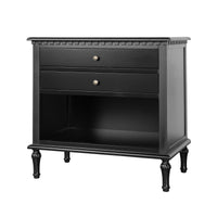 Hamptons Halifax Two Drawers Bedside Table