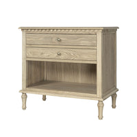 Hamptons Halifax Two Drawers Bedside Table