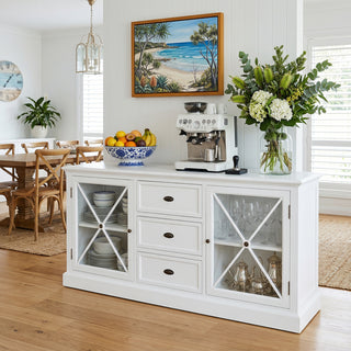 Hamptons Halifax Criss Cross Sideboard Buffet