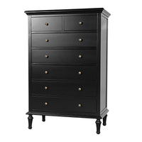Hamptons Heritage / Providence  7 -Drawer Tallboy Dresser with Classic Turned Legs