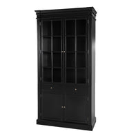 Hamptons Coastal 2 Glass Door Display Cabinet Bookcase
