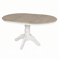 French Provincial Louis Extendable Round Dining Table