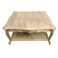 French Provincial Louis Square Coffee & Tea Table