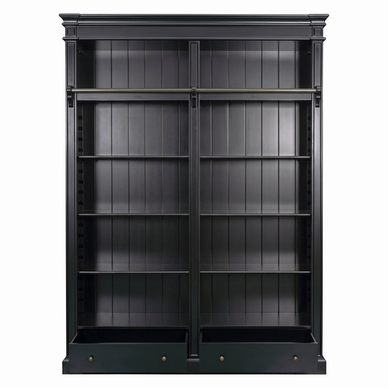 Hamptons Halifax Open Library Bookcase with Ladder 170cm