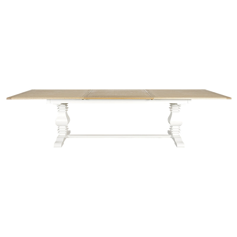 Hamptons Chateau 220-320cm Extendable Rectangular Trestle Dining Table