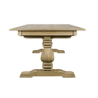 Classic Hamptons Natural Ash Extendable Pedestal Dining Table 180–260cm( Starting 6-8 seater)