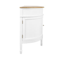 Hamptons Coastal Curve Ash Top Sideboard Buffet & Two Drawers Console Cabinet