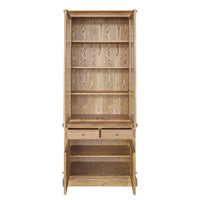 Hampton Halifax 2 Glass Door Hutch Display and Buffet Cabinet Bookcase Cupboard