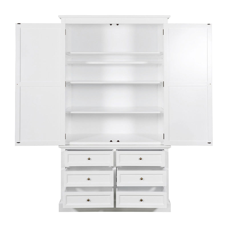 Hamptons Halifax 6 Drawer Wardrobe