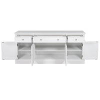 Hamptons Coastal Seaside Louvre Door Sideboard Buffet