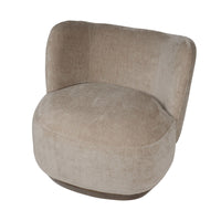 Cozy Modern Tulip Blossom Swivel Upholstered Accent Chair