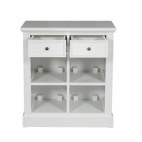 Hamptons Coastal 4 Basket Buffet Sideboard Cabinet